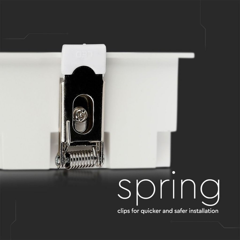 Faretto LED Quadrato da Incasso 16W Samsung UGR<19, 1280 lm, Fascio 38° - FP4444C