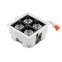 Faretto LED Quadrato da Incasso 16W Samsung UGR<19, 1280 lm, Fascio 38° - FP4444C