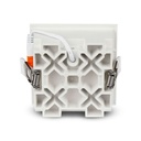 Faretto LED Quadrato da Incasso 16W Samsung UGR<19, 1280 lm, Fascio 38° - FP4444C