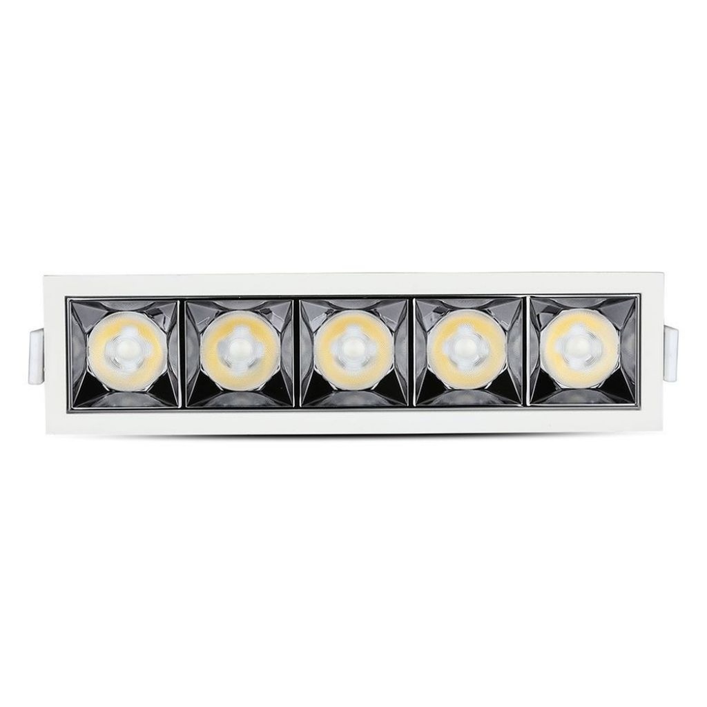 Faretto LED Rettangolare da Incasso 20W Samsung UGR<19, 1600 lm, Fascio 38° - FP4454F