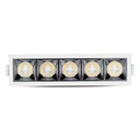 Faretto LED Rettangolare da Incasso 20W Samsung UGR<19, 1600 lm, Fascio 38° - FP4454F