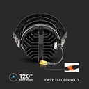 Faretto LED COB Samsung da Incasso Orientabile 30W Nero, 2900 lm - FP20058N