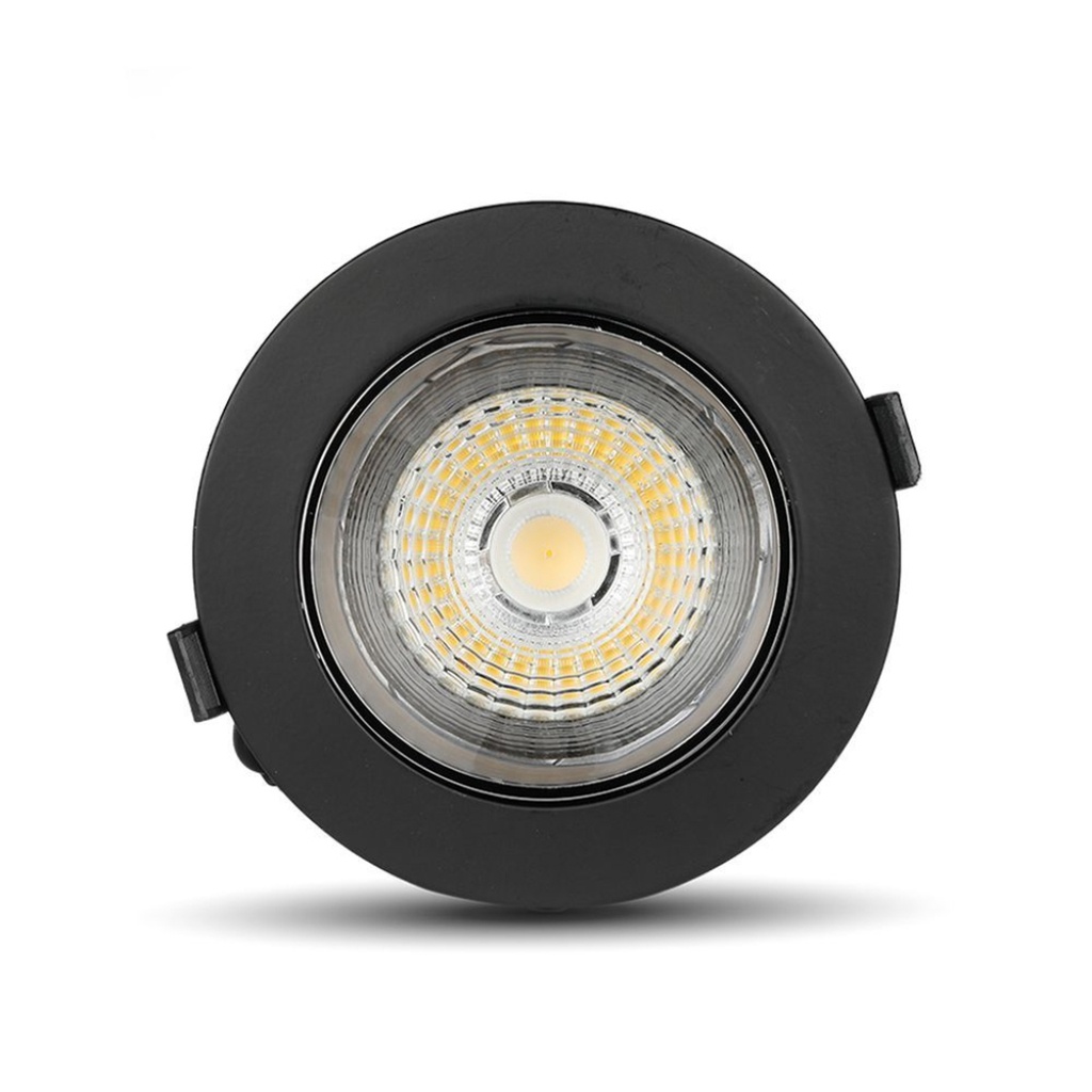 Faretto LED COB Samsung da Incasso Orientabile 30W Nero, 2900 lm - FP20058N