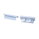 Kit Terminali Tapi di Chiusura In Metallo Con e Senza Foro Colore Bianco Per Profilato Alluminio BAZ1707W