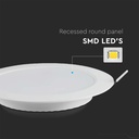 Mini pannello LED Rotondo da Incasso 6W, 660 lm, Foro 107–112 mm - FP0106C