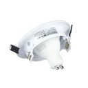 3 PZ Portafaretto LED da Incasso Rotondo con Faretto GU10 5W, Bianco - FP8881N