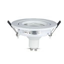 3 PZ Portafaretto LED da Incasso Rotondo con Faretto GU10 5W, Bianco - FP8881N