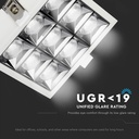 Faretto LED Quadrato da Incasso 36W (9*4W) Samsung UGR<19, 2880 lm, Fascio 38° - FP4494C