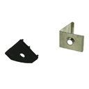 3 Metri Profilo Barra Alluminio Angolare 45 Gradi Colore Nero 18,8X18,8mm Interno 12mm