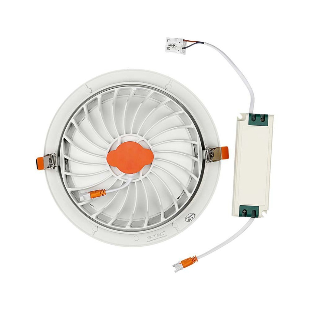 Faretto LED da Incasso Orientabile 20W Chip Samsung, 1865 lm, Fascio 25° - FP1220C
