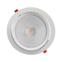 Faretto LED da Incasso Orientabile 20W Chip Samsung, 1865 lm, Fascio 25° - FP1220C