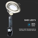 3 PZ Faretti LED Incasso Rotondo Orientabile 5W Carcassa Nichel Satinato con Lampada GU10 Sostituibile - FP8884C