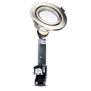 3 PZ Faretti LED Incasso Rotondo Orientabile 5W Carcassa Nichel Satinato con Lampada GU10 Sostituibile - FP8884C
