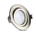 3 PZ Faretti LED Incasso Rotondo Orientabile 5W Carcassa Nichel Satinato con Lampada GU10 Sostituibile - FP8884C