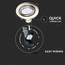 3 PZ Faretti LED Incasso Rotondo Orientabile 5W Carcassa Nichel Satinato con Lampada GU10 Sostituibile - FP8884C