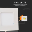 Mini Pannello LED Quadrato da Incasso 6W, 420 lm, 120x120 mm - FP4106C
