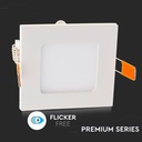 Mini Pannello LED Quadrato da Incasso 6W, 420 lm, 120x120 mm - FP4106C