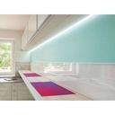 2 Metri Profilo Barra Alluminio Angolare 45 Gradi Colore Bianco 18,8X18,8mm Interno 12mm