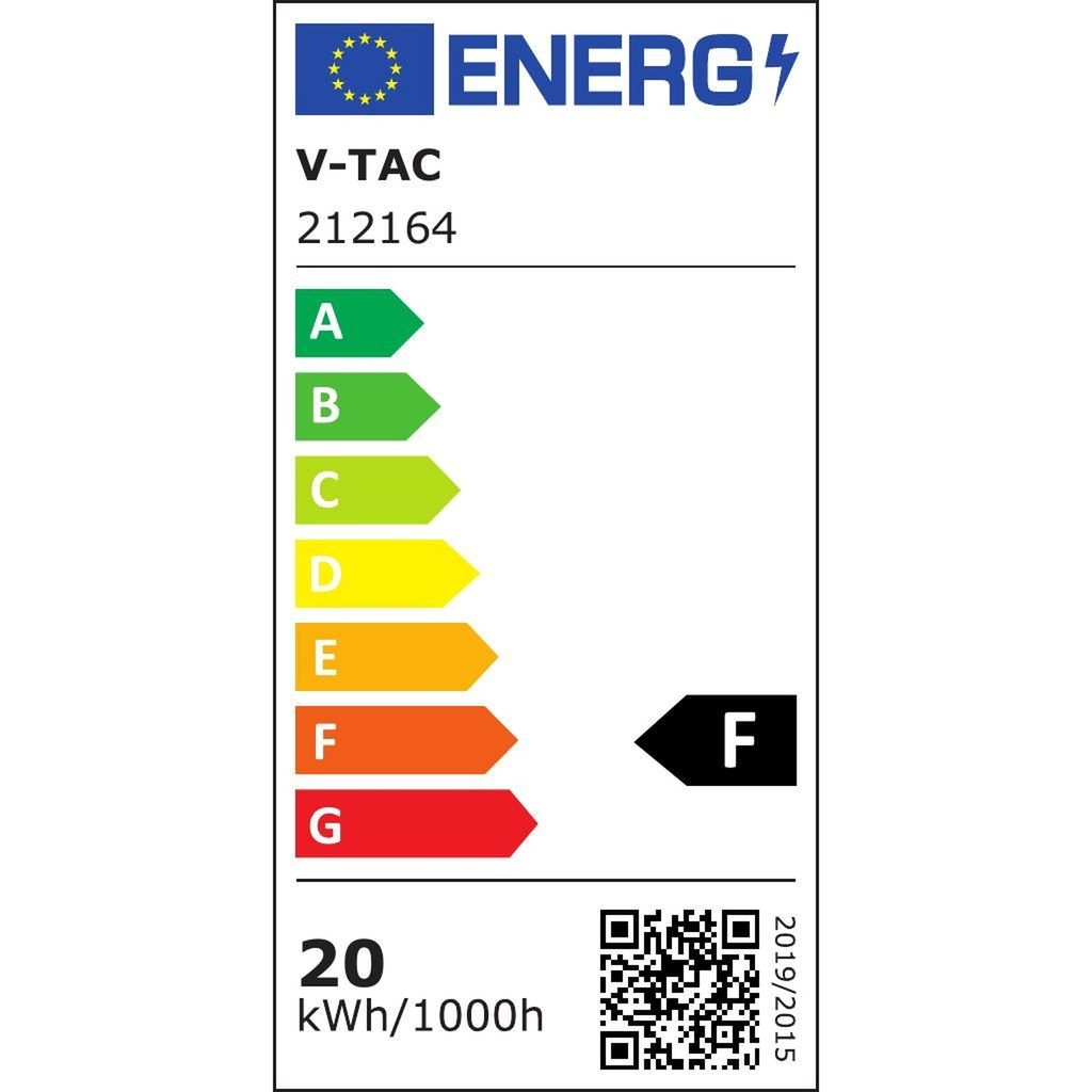 Striscia LED V-TAC SMD 2835 12V, 20W/m 240 LED/m, 5m IP20 passo 10mm - BL1812C