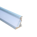 3 Metri Profilo Barra Alluminio Angolare 30/60 Gradi Colore Bianco 20X16mm Interno 12mm