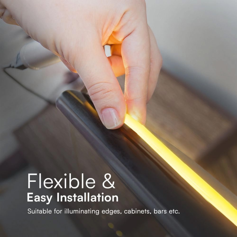 Striscia LED COB 220V 12.5W/m IP65, Bobina 10m con Spina Schuko - SL23718