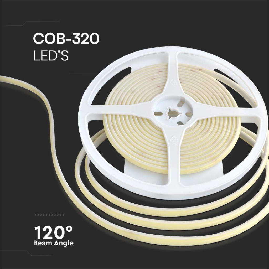 Striscia LED 24V 10W/m IP67, Bobina 5m Larghezza 10mm Taglio 50mm - SL24310C