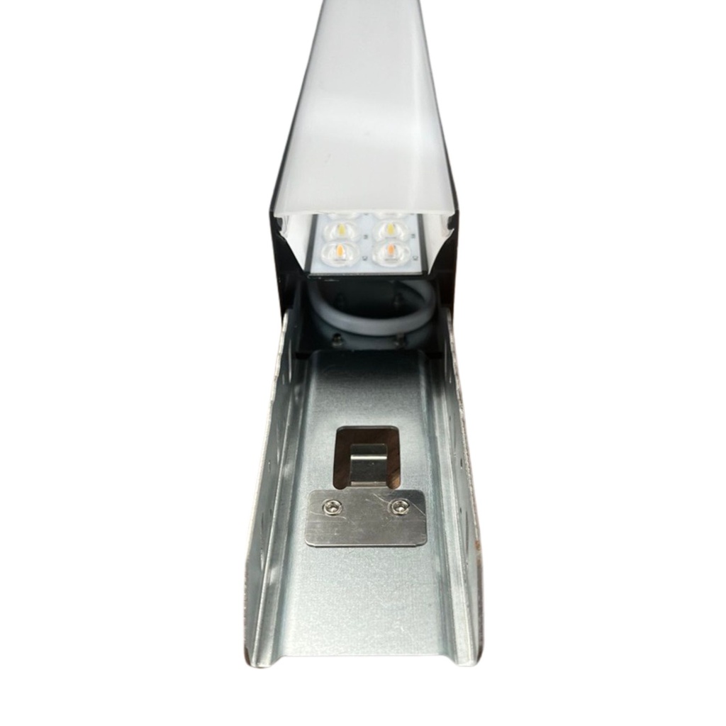Lampada LED Lineare a Sospensione Allungabile Nero CCT 40W 4400 lm 1200x50x60 mm