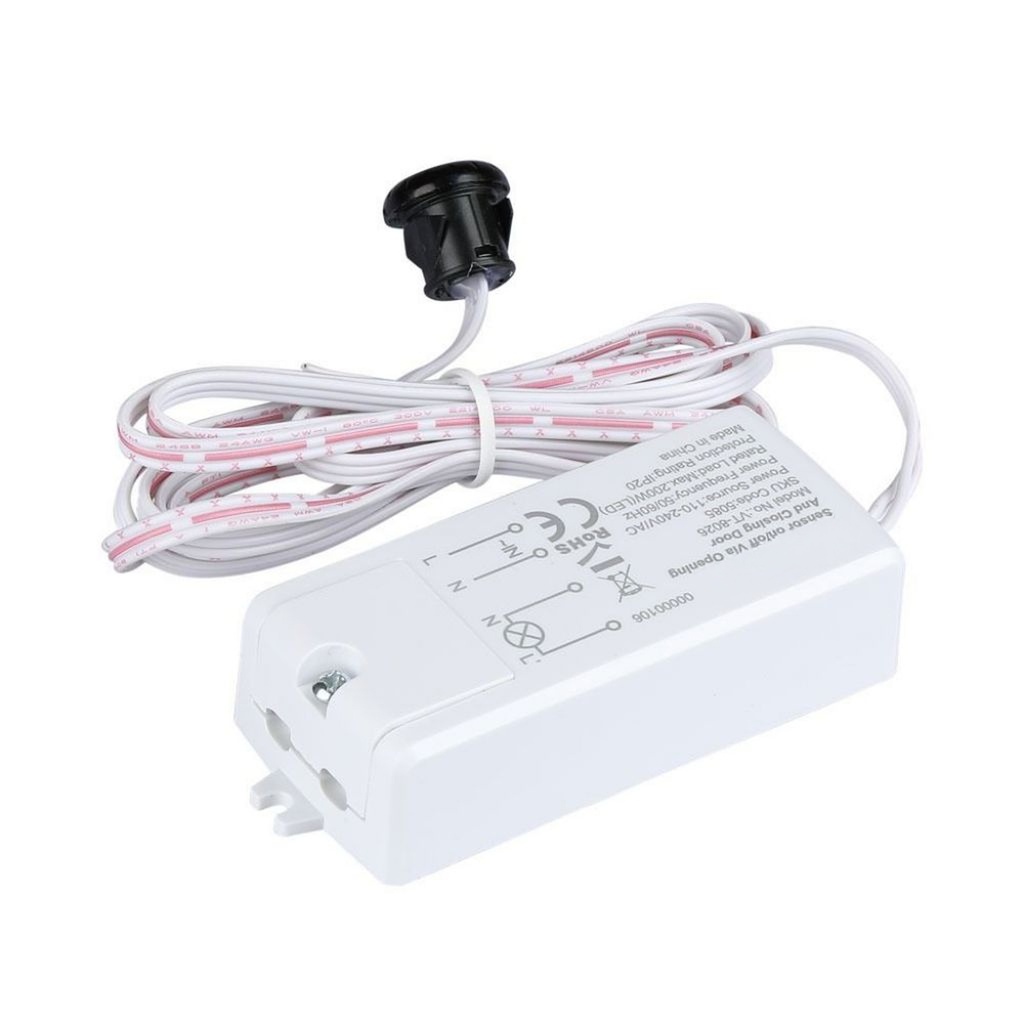 Sensore Apertura Porta Anta On Off Door Sensor Switch 220V Max 200W Per Lampada Led SKU-5085