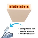 Trasformatore LED 24V per mobili, 10 uscite senza polarità, con spina EU, Disponibili 36W 60W 100W