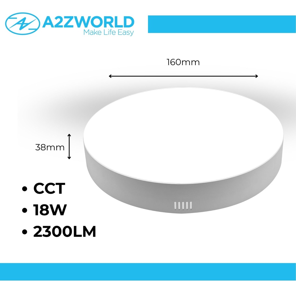 Plafoniera Pannello Led CCT Rotondo 220V Montaggio a Plafone, Disponibili 18W 24W 48W - LP0018CCT