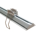 2 Metri Profilo Barra Alluminio Corner Da Incasso Con Molla Colore Bianco 30X10mm Interno 12mm