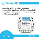 Controller WiFi + RF a DALI DA-M(WT) Compatibile Tuya Smart Life Convertitore DALI RGB RGBW CCT Dimmer DT6 DT8 Controllo App e Telecomando 2.4GHz