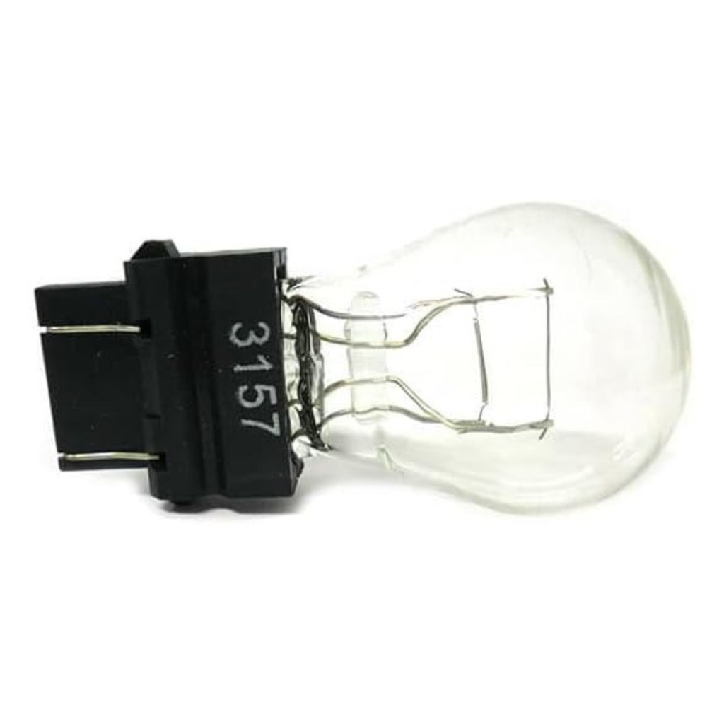 Coppia lampade alogene 3157 T25 P27/7W 12V 27/7W clear doppio filamento