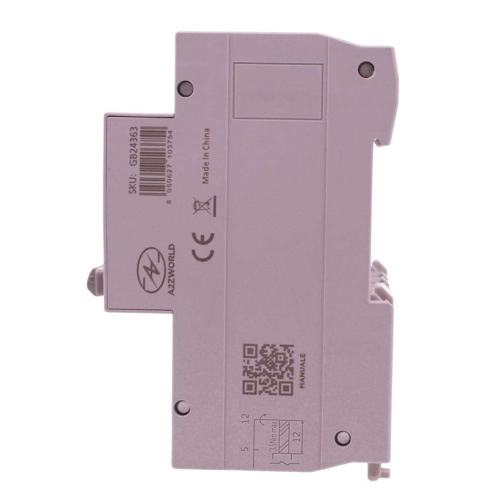 A2ZWORLD RCBO Interruttore Magnetotermico Differenziale Con Doppia Leva Tipo A Curva C 4P 4M 10kA 30mA, Diagnostica Visiva, AC 400V IP20, GYM10LE-125, Disponibili 63A 80A 100A - GB24363