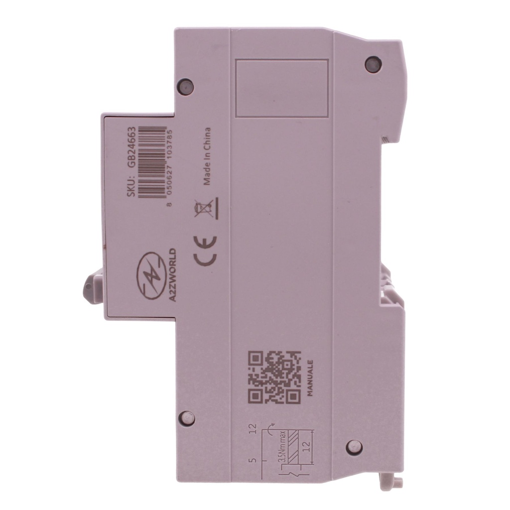 A2ZWORLD RCBO Interruttore Magnetotermico Differenziale con Doppia Leva Tipo A Curva C 4P 4M 10kA 300mA, Diagnostica Visiva, AC 400V IP20 GYM10LE-125, Disponibili 63A 80A 100A - GB24663