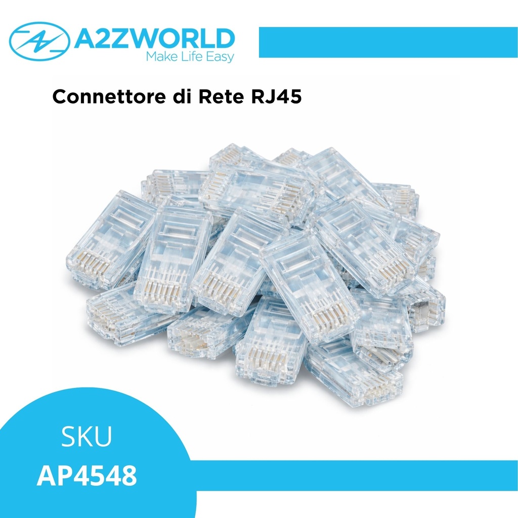 48 Pezzi Connettore RJ45 