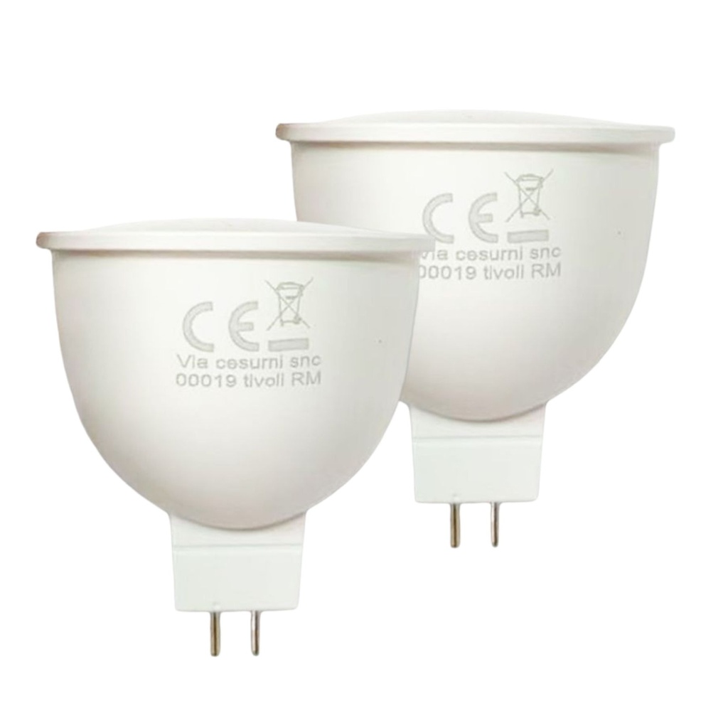 2 Pezzi Lampada Led MR16 8W 12V 780LM, Disponibili 3000K 4200K 6500K - MR1608DC