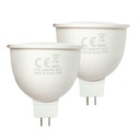 2 Pezzi Lampada Led MR16 8W 12V 780LM, Disponibili 3000K 4200K 6500K - MR1608DC