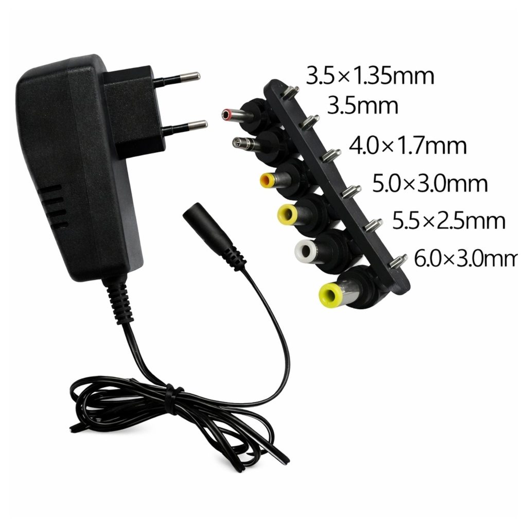 Adattatore di Alimentazione DC Universale Trasformatore Alimentatore 3V 4,5V 5V 6V 7,5V 9V 12V 2A