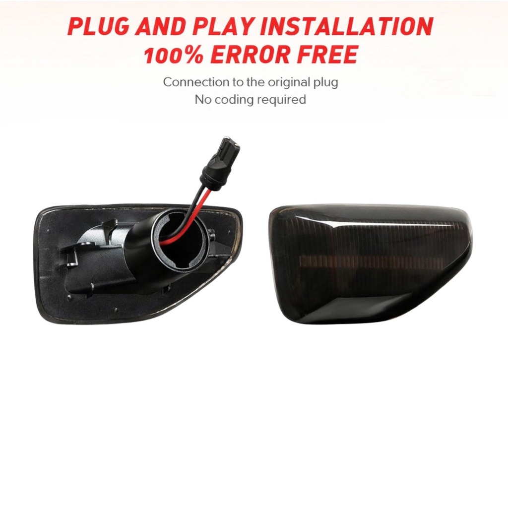 Kit Freccia Laterale a Led Side Marker Dinamica Lente Fume Dacia Logan Sandero II Duster 261651140R