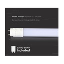Tubo LED T8 G13 120cm 12W 1920lm 160lm/W Nanoplastica, Disponibili 4000K 6400K - TL8120SN