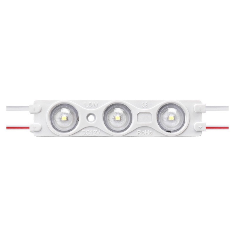 Modulo LED SMD 2835 12V 1,5W 3 LED IP67 120°, Disponibili Blu, Rosso, Verde, 3000K, 6400K - ML0303C