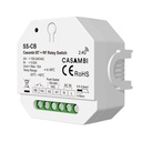 Interruttore Bluetooth Casambi, Relè Smart con Contatto Pulito 10A, RF 2.4GHz, Pulsante Esterno, per Luci LED Non Dimmerabili 220V, APP e Telecomando