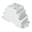 Alimentatore Bus DALI con Ripetitore Integrato, per Guida Barra DIN, AC220V, Uscita Max 200mA 16VDC, Estensione Linea fino a 1200 m, Protezione da Cortocircuito
