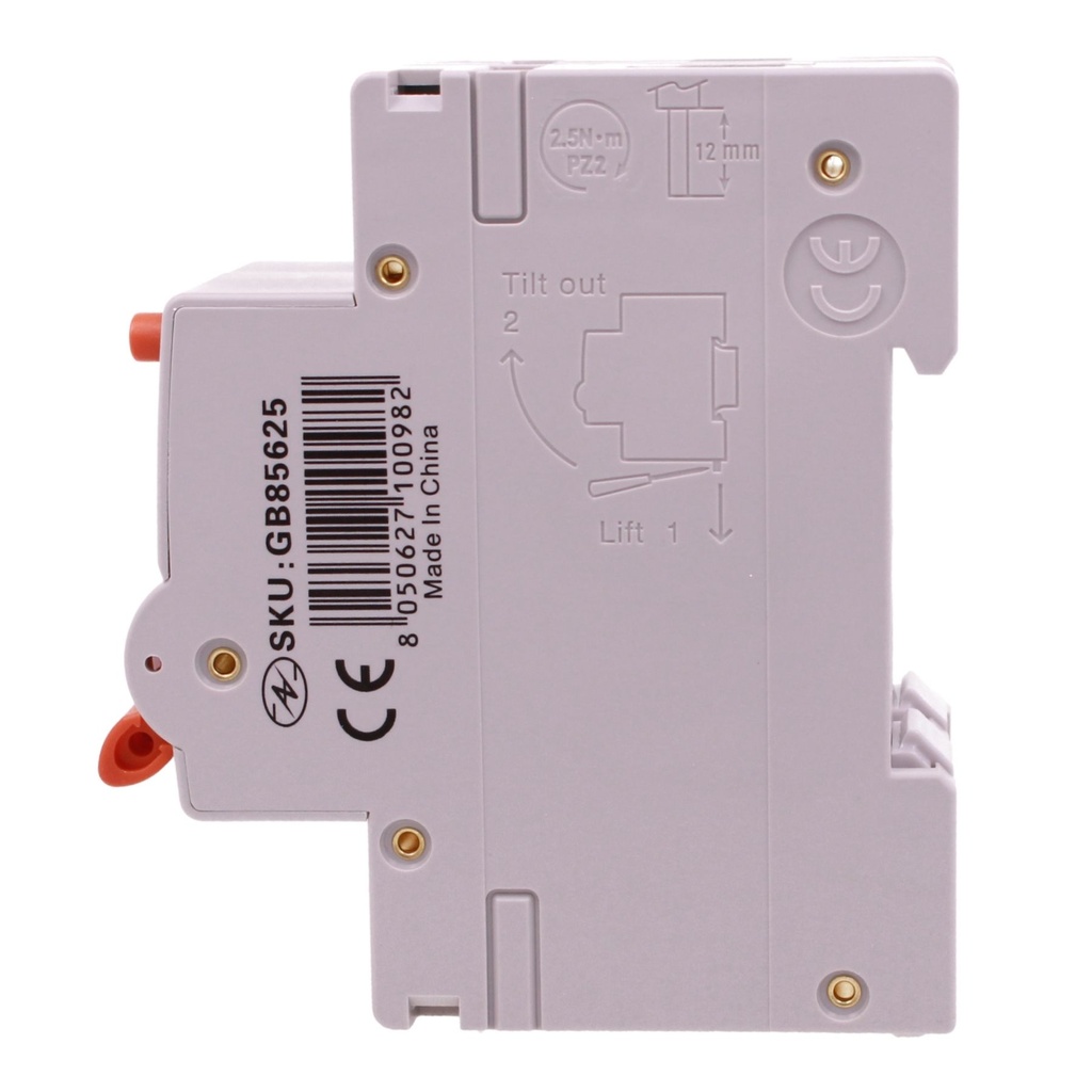 A2ZWORLD RCBO Selettivo A(S), Interruttore Magnetotermico Differenziale Tipo S Classe A Curva C 2P Veri 2M 6000A 300mA AC 230V PL8M2, Corrente Disponibili 25A 32A 40A - GB85625
