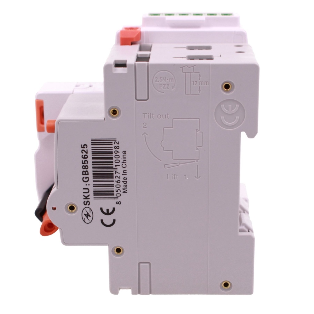 A2ZWORLD RCBO Selettivo A(S) Riarmo Automatico WIFI, Interruttore Magnetotermico Differenziale Tipo S Classe A Curva C 2P Veri 2M 6000A 300mA AC 230V PL8M2, Corrente Disponibili 25A 32A 40A - GB85625RW