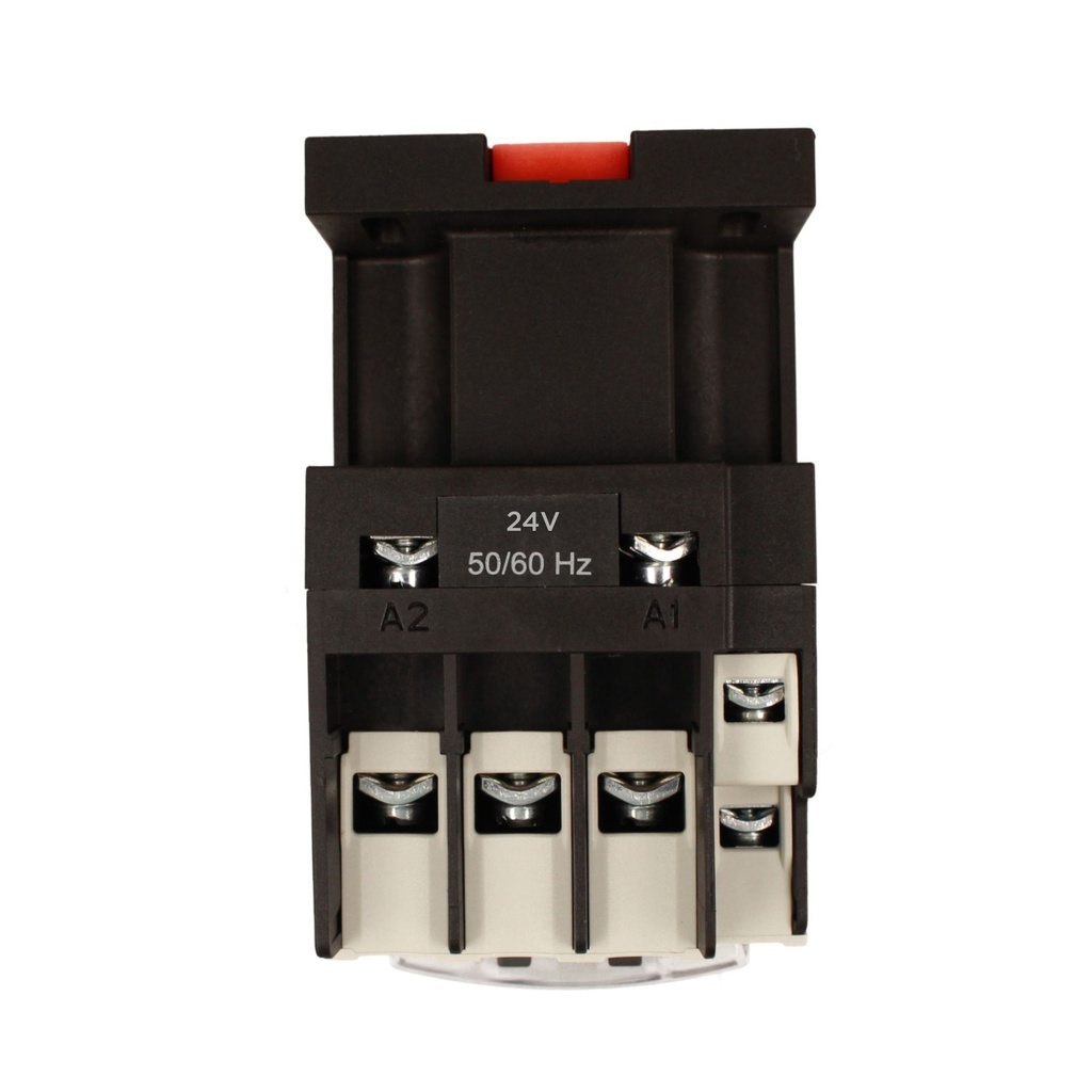 Contattore Motore 3P 3M, Teleruttore Trifase Industriale AC 380V 3NO, Bobina AC 24V, Contatto Ausiliare 1NO+1NC, IP20 - GV31125-24V