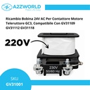 Ricambio Bobina Per Contattore Motore Teleruttore GC3, Compatibile Con GV31109 GV31112 GV31118, Disponibili AC24V e AC220V - GV31001
