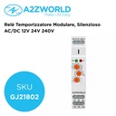 Relè Temporizzatore Modulare, Silenzioso AC/DC 12V 24V 240V