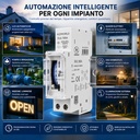 Orologio Interruttore Orario Giornaliero Meccanico su Guida DIN, Timer Switch 24 Ore, Riserva di Carica 100 Ore, 16A, 85-250V AC, 96 Pin, Programmazione Minima 15 Minuti